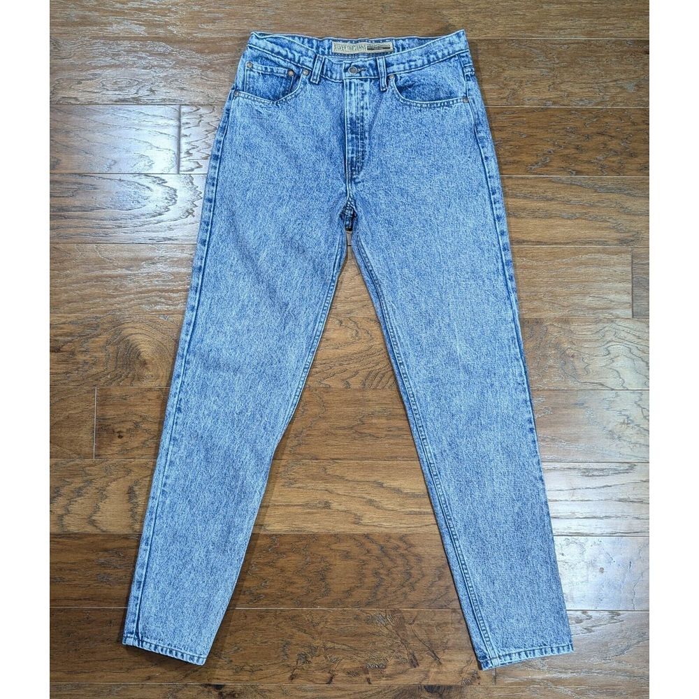 Levis Silver Tab 512 Acid Wash Jeans Men‎ 34x34 (Actual 30x33)  Vintage 90's